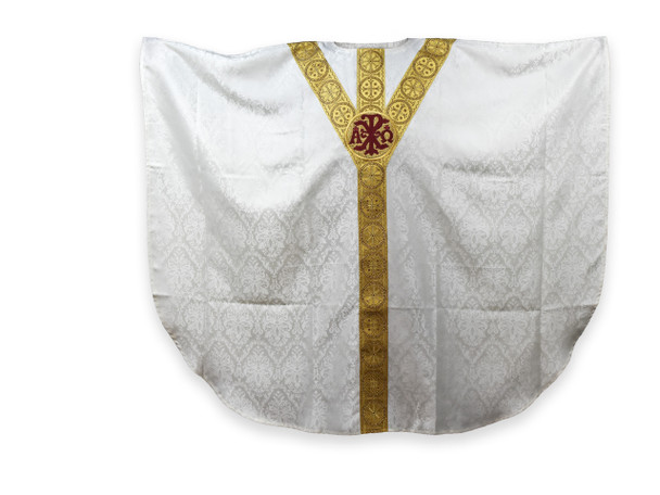White Vestment with Underlay Stole.
