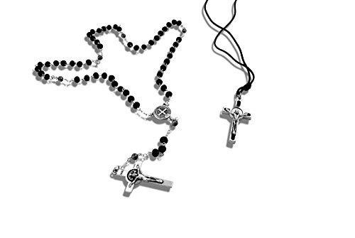 St. Benedict Necklace and Brown Rosary.