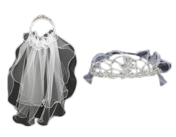 Beautiful White First Communion Veil.