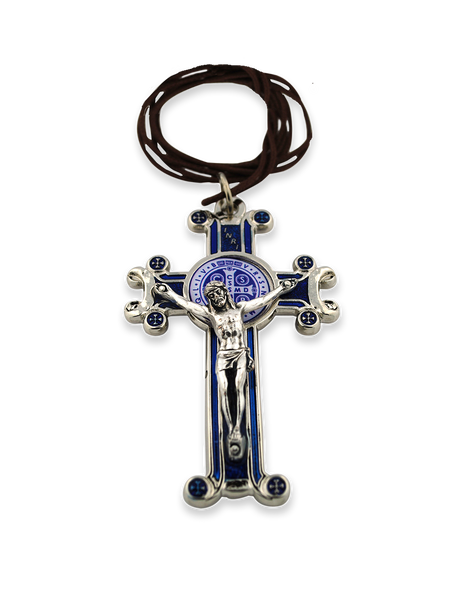 Blue St. Benedict Crucifix