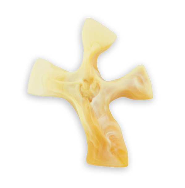 White Agate Clinging Cross