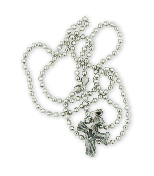 Small Pewter Touchstone Pendant (Chain)