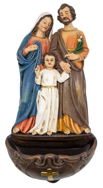 Holy Family Resin Holy Water Font