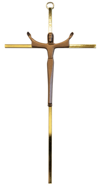 Gold-Tone Risen Christ Wall Cross