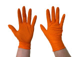 The Orange Diesel 6 MIL Heavy Duty Nitrile Powder Free Gloves