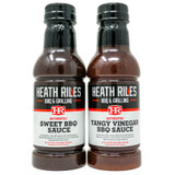 Heath Riles BBQ Sauce Combo Sweet BBQ Sauce and Tangy Vinegar BBQ Sauce