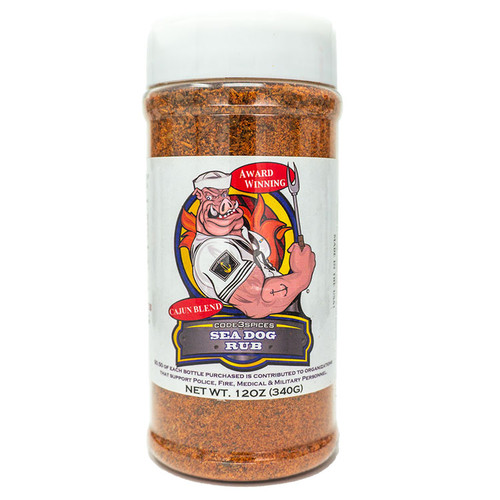 Code 3 Spices Sea Dog Rub - Cajun Blend - 12 oz
