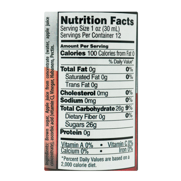 Texas Pepper Jelly Apple N Brown Sugar Habanero Rib Candy Nutritional Facts