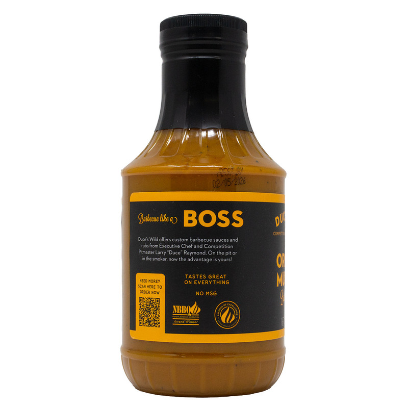 Original Mustard Sauce 18oz Duce's Wild