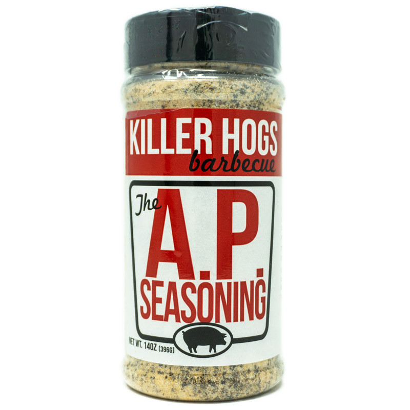  Killer Hogs AP Seasoning Pack of 2 Bottles, Championship BBQ  and Grill All Purpose Seasoning for Beef, Steak, Burgers, Pork, and Chicken, Salt, Pepper, Garlic (SPG)