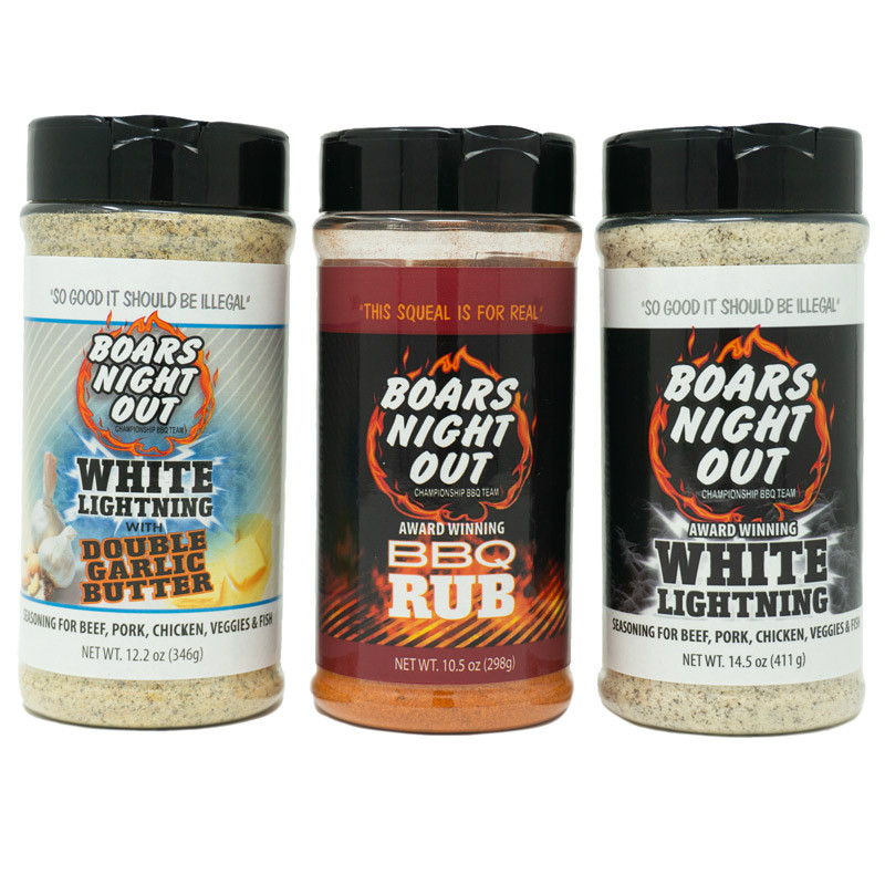 Boars Night Out White Lightning with Butter and Garlic BBQ