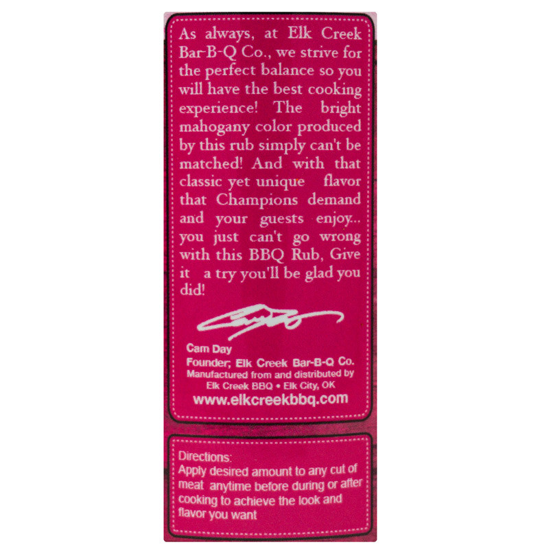 Elk Creek BBQ Hog Knuckle BBQ Rub Seasoning