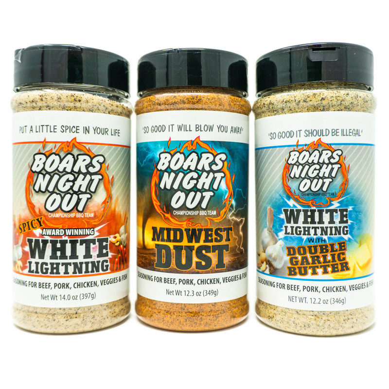 Boars Night Out White Lightning Double Garlic Butter - 12.2 oz