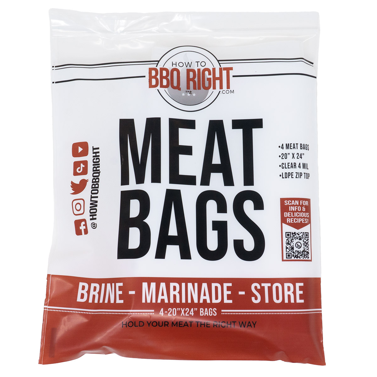 HowToBBQRight's Meat Bags 4 Pack