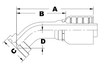 CAT. FLANGE - 45 ELBOW