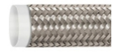 JS14 M.TEFLON CUB TRENZADA INOX. 1/4in