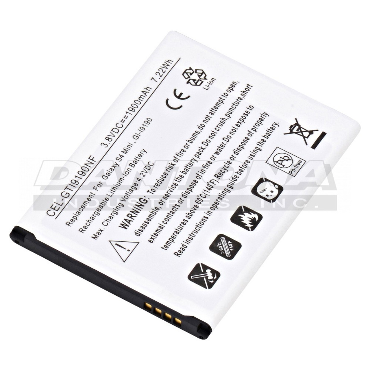 SAMSUNG GALAXY S4 MINI GT-i9190 REPLACEMENT BATTERY
