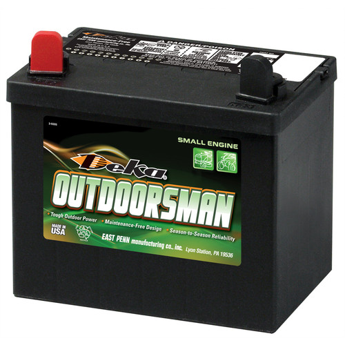 Deka Outdoorsman 12V 350CCA Battery Positive Left