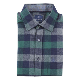  Albert and Maurice Mens Perton Flannel Shirt
