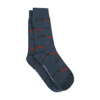 Albert and Maurice Gun Socks blue