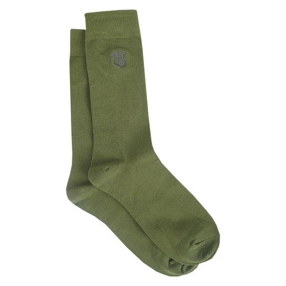Albert and Maurice Mens Logo Embroidered Socks