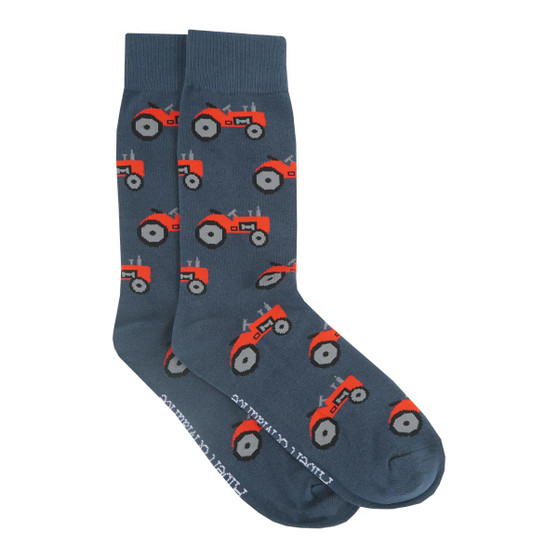 Blue Albert and Maurice Mens Tractor Socks