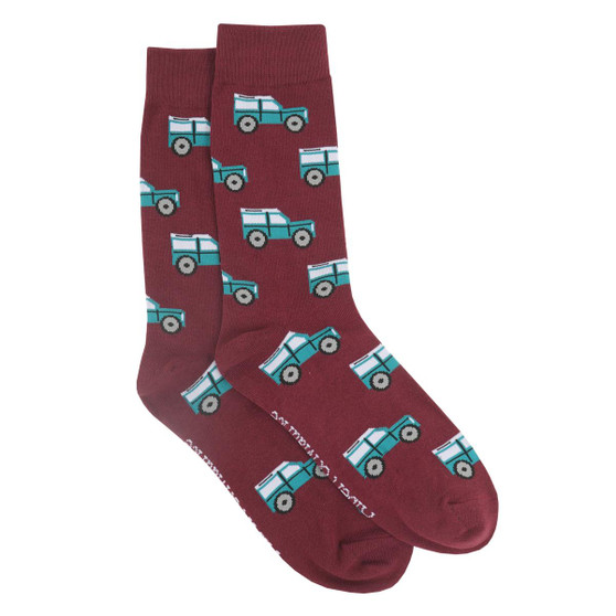 Red Albert and Maurice Mens 4x4 Socks