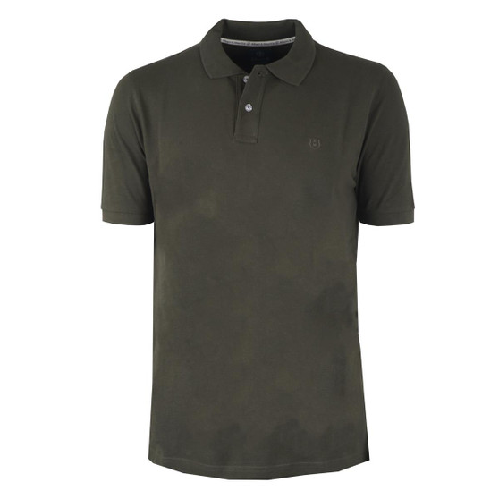 Albert and Maurice Mens Classic Pique Polo Shirt Military Green