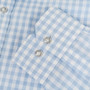 Cuffs on Summer Blue Albert and Maurice Mens Kingsthorne Check Shirt