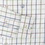 Cuffs on Olive and Navy Blandford Check Shirt