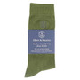 Green Packed Albert and Maurice Mens Logo Embroidered Socks