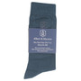 Blue Packed Albert and Maurice Mens Logo Embroidered Socks