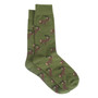 Green Albert and Maurice Mens Stag Socks