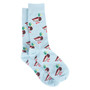 Light Blue Albert and Maurice Mens Duck Socks