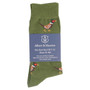 Green Albert and Maurice Mens Pheasant Socks In Pack