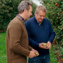 Albert and Maurice Mens Netherton Zip Neck Jumper Ink Lifestyle
