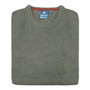 Albert and Maurice Mens Malvern Crew Neck Jumper Olive