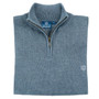 Albert and Maurice Mens Colwall Seawool Zip Neck Jumper Denim