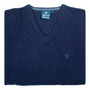 Albert and Maurice Mens Eastnor V Neck Jumper Ink