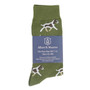 Green Albert and Maurice Mens Dog Socks In Pack