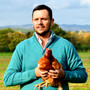  Albert and Maurice Netherton Seafoam Teal Lambswool Zip Neck Jumper