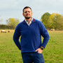 Albert and Maurice Netherton Neptune Navy Lambswool Zip Neck Jumper