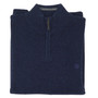 Albert and Maurice Netherton Midnight Blue Lambswool Zip Neck Jumper