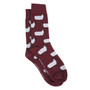 Albert and Maurice Mens Sheep Socks burgundy