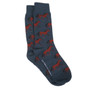 Albert and Maurice Mens Horse Socks navy