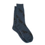 Albert and Maurice Mens Black Labrador Socks blue