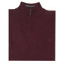 Albert and Mauice Netherton Zip Neck Jumper Claret flat