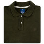 Albert and Maurice Mens Classic Pique Polo Shirt Military Green folded