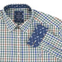 Albert and Maurice Mens Arrow Shirt Green Check Detailed Cuff