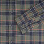 Albert and Maurice Mens Wye Shirt Olive Green Check Buttons